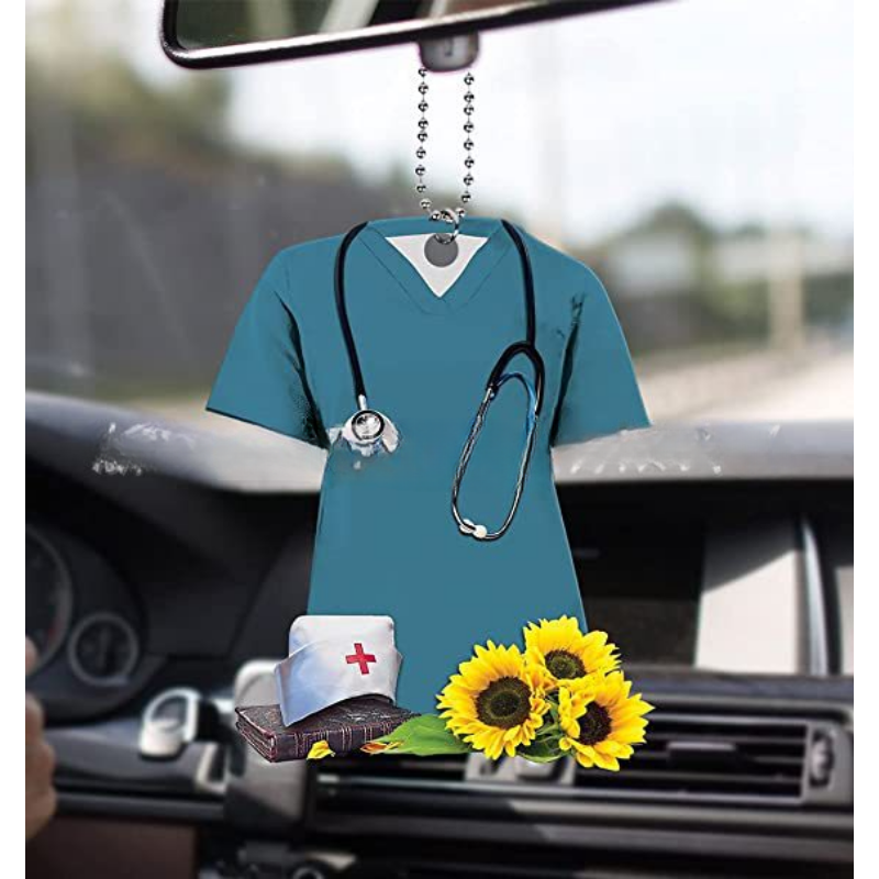 Wholesale Acrylic Nurse Uniform Car Hanging Decoration
